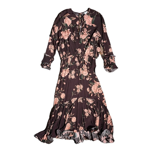 JOHANNA ORTIZ x H&M Brown Floral Dress - Picture 4 of 7